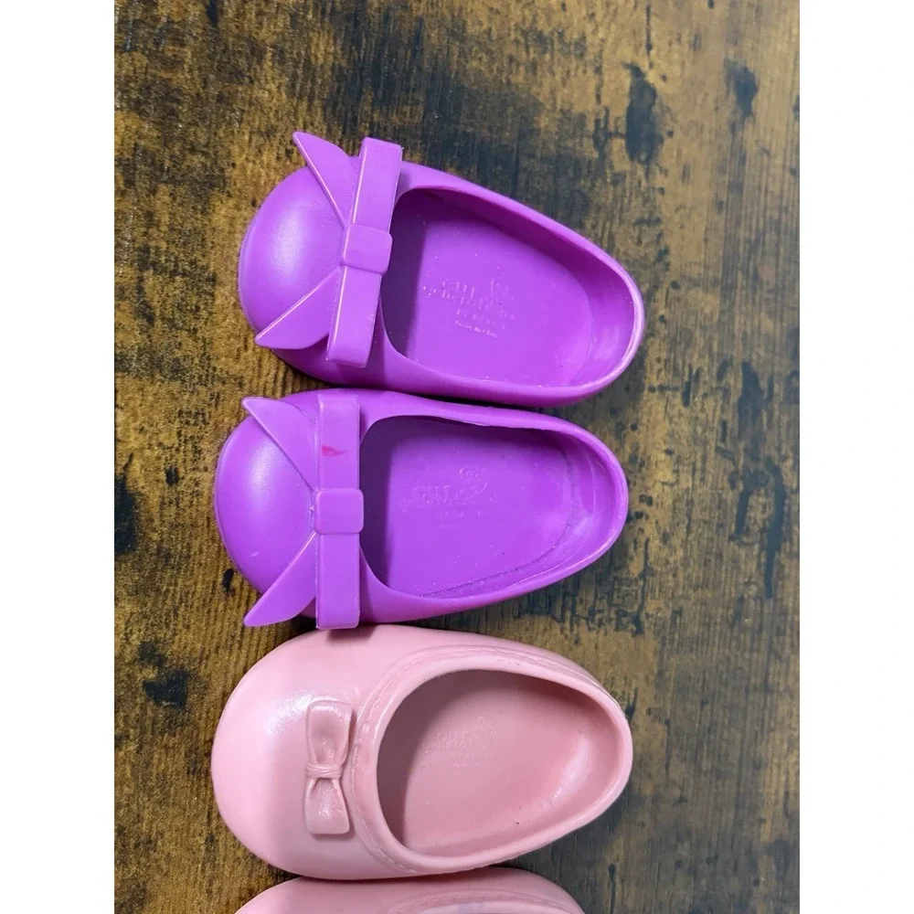 Our Generation Doll Shoes Lot Of 3 Pairs, Slip Ons Flats Purple Pink Mauve